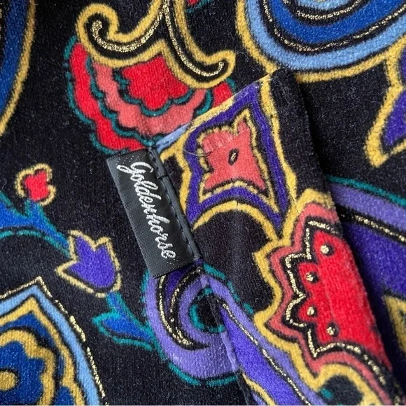 Vintage  Golden Horse Paisley Print Made in Japan Bomber Jacket - Picture 8 of 15